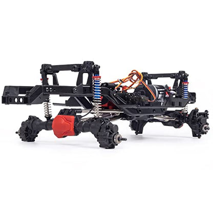RC Axles Complete Nylon Front Rear Portal Axle with Differential Lock Kit for 1/10 RC Car Crawler TRX-4 Defender Bronco TRX4 Chassis DIY Upgrade Parts