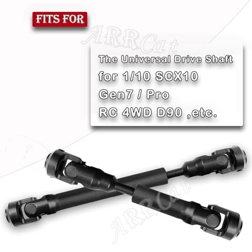 2pcs RC Drive Shaft 87-122mm for 1/10 SCX10，SCX10-II RTR,（87-122mm） - size: (2) 87-120 MM