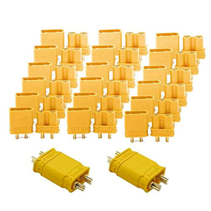 FLY RC 20 Pairs Amass XT30U (XT30 Upgrade) Male Female Bullet Connectors Power Plugs for RC Lipo Battery - style: XT30U Connector