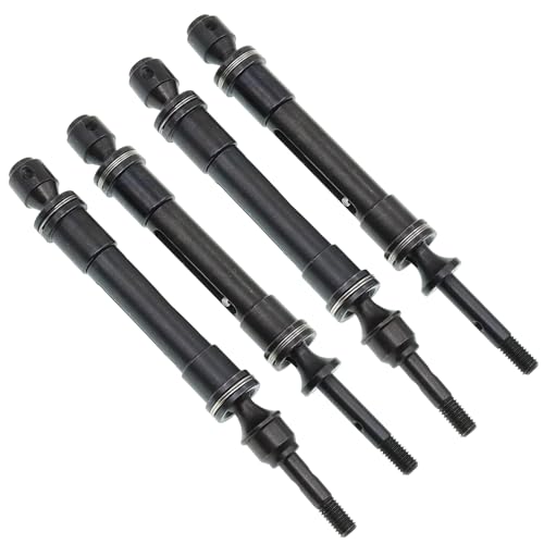4Pcs Treehobby Front & Rear Universal Drive Shaft 115~140mm Compatible with Traxxas Slash 4X4 Stapede Rustler VXL HQ727 Short Truck Car