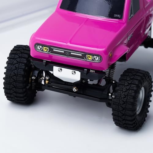 DJX Aluminum Front and Rear Bumper Set for Redcat Ascent-32 1/32 Scale RC Rock Crawler Car Upgrades Parts