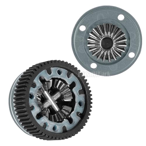 Complete Differential Assembly Upgrades Part for 1/10 Drag Slash C10 F0rd Mustang,(is Ready-toinstall in Any Magnum 272R Transmission) RC Steel Complete Diff Gear,Replace #9480,Titanium - color: Titanium - (Complete Differential Assembly)