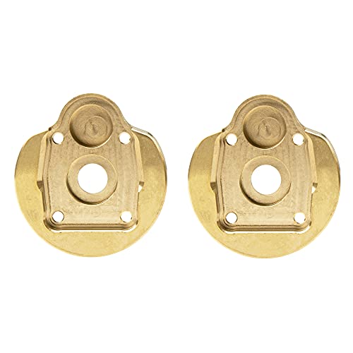 2Pcs ShareGoo Brass Portal Knuckle Steering Portal Axle Cap Drive Housing Compatible with Axial SCX10-III AXI03007 Capra 1.9 UTB AXI03004 1/10 RC Crawler Car
