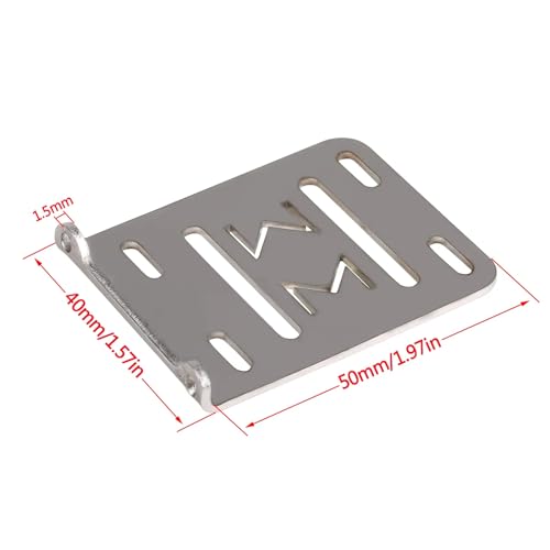AMK 1/10 Transmission CNC Aluminum Accessory Tray Electronic Battery ESC Holder for 2Low Transmission 1/10 RC Crawler Comp Builds LCG Chassis Upgrades Accessories (1/10 Electronic Tray Black)