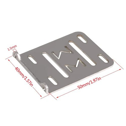AMK 1/10 Transmission CNC Aluminum Accessory Tray Electronic Battery ESC Holder for 2Low Transmission 1/10 RC Crawler Comp Builds LCG Chassis Upgrades Accessories (1/10 Electronic Tray Black)