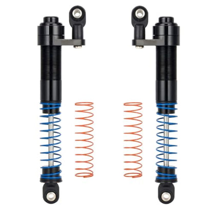 1/10 RC Aluminum Alloy Shocks Absorber – Adjustable 80-100mm Oil Damper for Crawler Car Axial SCX10 II 90046 Capra / TRX4 / Tamiya LCG / VS4-10 / D90 / Cheater Rigs (black) - color: black