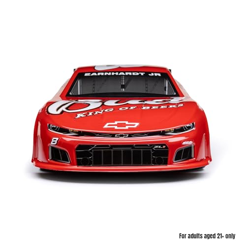 Losi 1/12 RC Racecar Dale Earnhardt Jr. No. 8 2025 Budweiser Chevrolet ZL1 2S AWD On-Road Asphalt Late Model (Battery & Charger Included), Red, LOS-3104T2 - color: Green