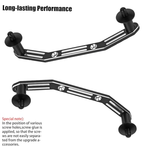 RC Upgrades Part for 1/10 Slash 4X4 BLX,Aluminum Front Rear Shock Tower Shock Mounts & Steering Bellcranks Servo Saver & Body Posts Mount Shell Column Fixing Bracket Hops Up,Colour - color: Colour(3 Set)