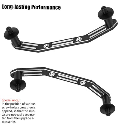 RC Upgrades Part for 1/10 Slash 4X4 BLX,Aluminum Front Rear Shock Tower Shock Mounts & Steering Bellcranks Servo Saver & Body Posts Mount Shell Column Fixing Bracket Hops Up,Colour - color: Colour(3 Set)