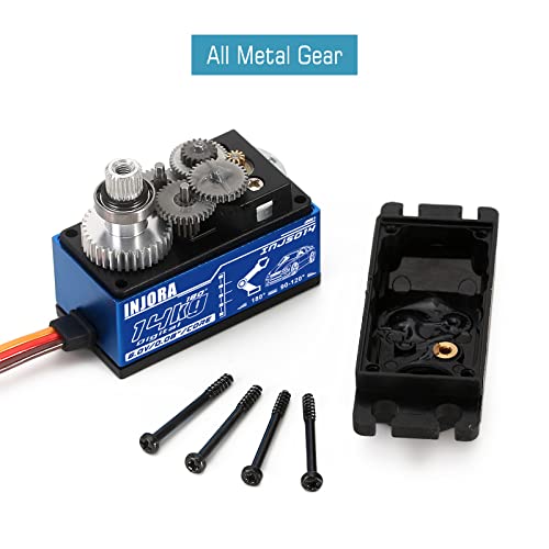 INJORA 14 kg Low Profile High Torque Digital Servo for 1/10 RC Crawler