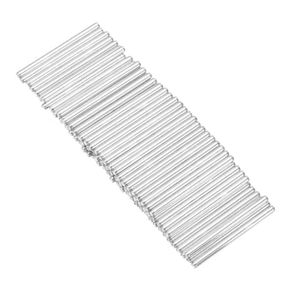 MECCANIXITY 80pcs 2mmx30mm Toys Shaft Round Rod Axles Drive Shaft for DIY RC Car Truck Boat Helicopter Model Part, Silver - size: 2mmx30mm