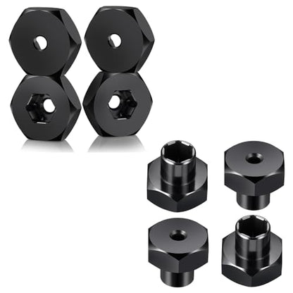 MORLORDY 8Pcs 5mm to 12mm WPL Wheel Hex Hub Adapter Wheel Spacers for WPL D12 2wd SCX24 1/10 1/24 RC Car Truck Upgrade Parts