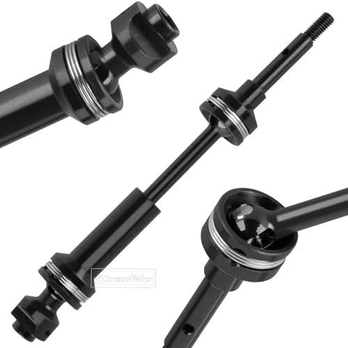 RC Driveshafts Axles Upgrades Part for 1/10 ECX 2WD Series RC Car,Harden Steel #45 Rear Drive Shaft CVD & Front Axles Hops Up,Black
