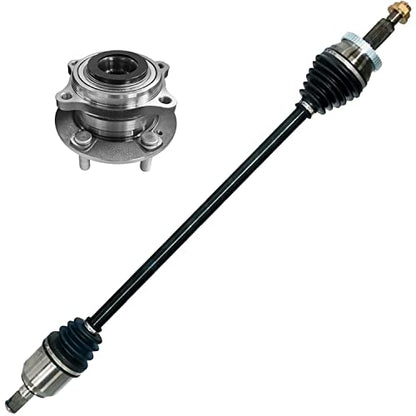 Detroit Axle - 2.4L Front 2pc Wheel Bearing Hub Kit for 15-18 | Hyundai Sonata, Wheel Bearing & Hub Passenger Side CV Axle 2015-2018 [Vin Code F, Automatic Transmission] Replacement - size: 2WX4200131/Pair
