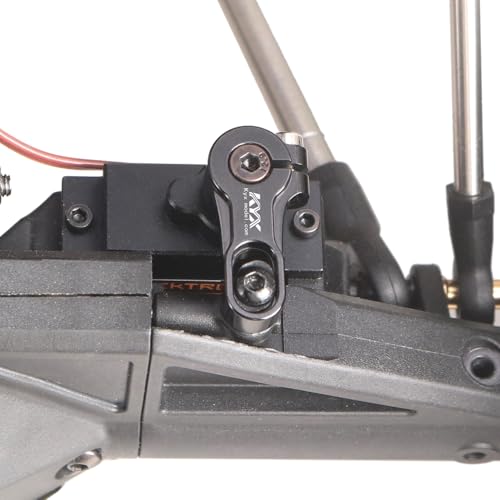 KYX Racing CNC Machined Aluminum 20T Servo Arm Rear Axle Servo Horn Upgrades Parts Accessories for 1/8 RC Crawler Car Axial AXP8 Gilamon 2.2