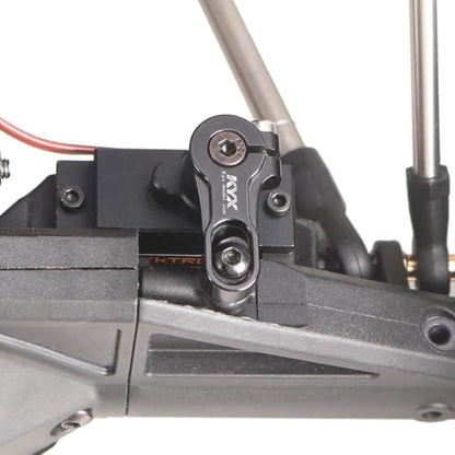 KYX Racing CNC Machined Aluminum 20T Servo Arm Rear Axle Servo Horn Upgrades Parts Accessories for 1/8 RC Crawler Car Axial AXP8 Gilamon 2.2