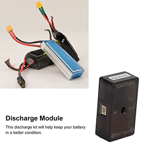 Universal RC Battery Discharger, 3 in 1 150W Electric Module for 8 Electric Display Car Model Accessory with Lipo Battery Bag Electric Display