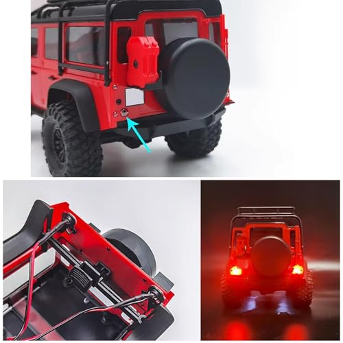 RC lights kit For Defender For Trx-4m For Bronco 1/18 Front Rear Light Headlights Taillight Lamp Set Rc Crawler Car Upgrade Parts