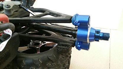 Aluminum Steering Block Knuckle Arm with Rubber Shielded Bearing Silver for Traxxas 1/10 E-REVO REVO 3.3 Summit E-MAXX T-MAXX 3.3 Slayer Pro 4X4 5334R