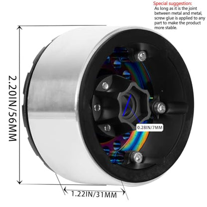 RC 1.9”Wheel Rims for 1/10 SCX10 90046 AXI03007 TRX4 TRX6 VS4-10 Gen7 Gen8 MST CFX D90 RC Crawler,1.9 Beadlock Super Heavy Brass & Aluminum Deep Dish Wheel Rims(4PCS) Colour - color: Colour/4pcs