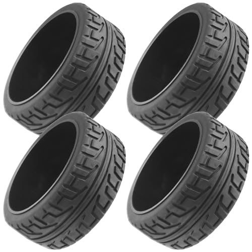 ShareGoo 1/8 RC Buggy Tires and 17mm Hex Wheels Rim OD 104mm Rubber Compatible with HSP HPI Arrma Typhon Kyosho Losi VRX Redcat Tamiya 1/8 Scale RC Off Road Buggy
