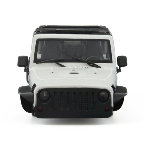 1/10 RC Jeep Wrangler Convertible Hard Shell Kit, for 1/10 RC Crawler TRX4 Axial SCX10 90046 90027 313 Wheelbase Shell Modification Accessories (White) - color: White