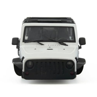 1/10 RC Jeep Wrangler Convertible Hard Shell Kit, for 1/10 RC Crawler TRX4 Axial SCX10 90046 90027 313 Wheelbase Shell Modification Accessories (White) - color: White