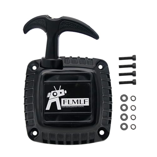 32CC 35CC 36CC Engine Easy-Start Dustproof Pull Starter (Black) | for 1/5 HPI ROFUN ROVAN KM Baja LT FG GoPed RedCat Rc Parts - color: Black