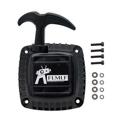 32CC 35CC 36CC Engine Easy-Start Dustproof Pull Starter (Black) | for 1/5 HPI ROFUN ROVAN KM Baja LT FG GoPed RedCat Rc Parts - color: Black