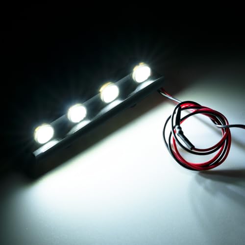 RCHUBAM RC LED Roof Lights for TRX4M K10 F150 1/18 Crawler Car Upgrade Part | White Roof Lights,RC Ligths Replacement Accessories - style: Roof Lights