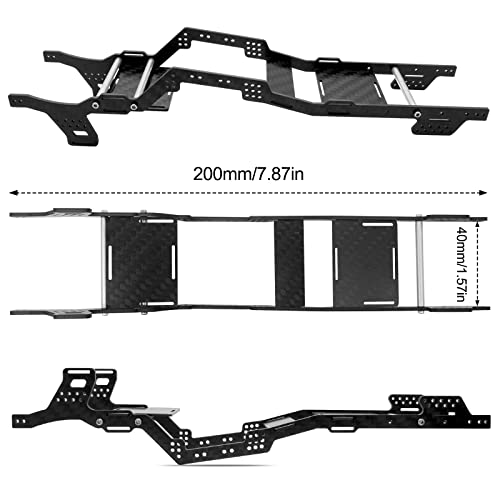 OGRC SCX24 Carbon Fiber Chassis Kit LCG Chassis for Axial SCX24 Gladiator | SCX24 Carbon Fiber LCG Chassis for Axial SCX24 Gladiato 1/24 RC Crawler