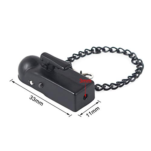 Metal RC Trailer Hitch Chain Tow Hook Rope Shackles for RC 1/10 Crawler TRX4 Axial SCX10 90046 Wraith 90081 Tamiya D90 TF2 CC01 Truck RC Decor Parts