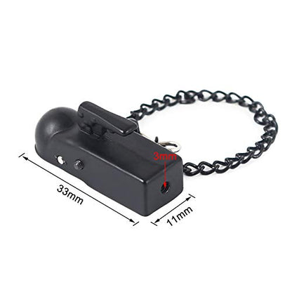 Metal RC Trailer Hitch Chain Tow Hook Rope Shackles for RC 1/10 Crawler TRX4 Axial SCX10 90046 Wraith 90081 Tamiya D90 TF2 CC01 Truck RC Decor Parts