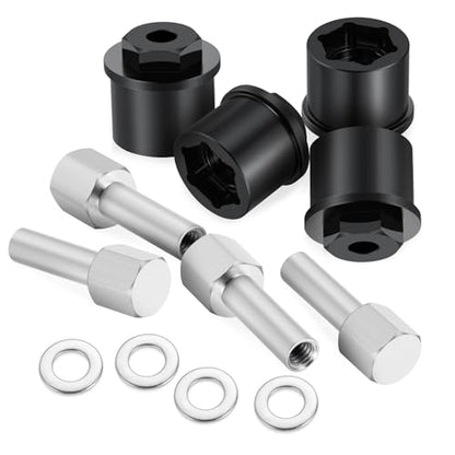 4Pcs RC Front Wheel Hex Adapter Extenders + 15mm Offset Extension Hex Drive Adapter Combiner Coupler Wheel Wideners for 1/10 Tamiya Clod Buster-4×4×4 RC Upgrades