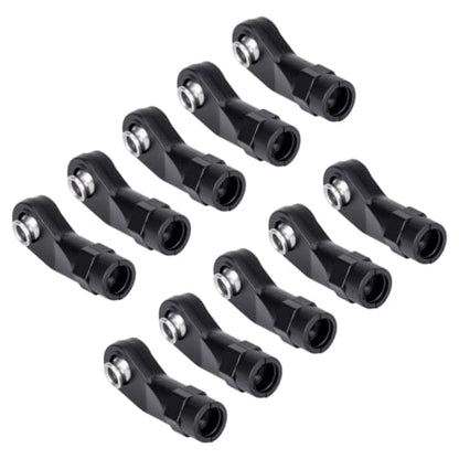 20Pcs RC Linkage Rod Ends,M3 Ball Joint Head Set for Traxxas TRX-4 Axial SCX10 HSP 90046 90047 1/10 RC Crawlers Car Upgrade Parts (20pcs Bent B) - style: 20pcs Bent B