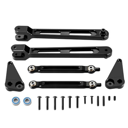 Aluminum Alloy Rear Anti Swing Rod & Stabilizer Bar Set | Upgrade Parts, For 1/10 Losi Hammer Rey U4, RC Crawler Car
