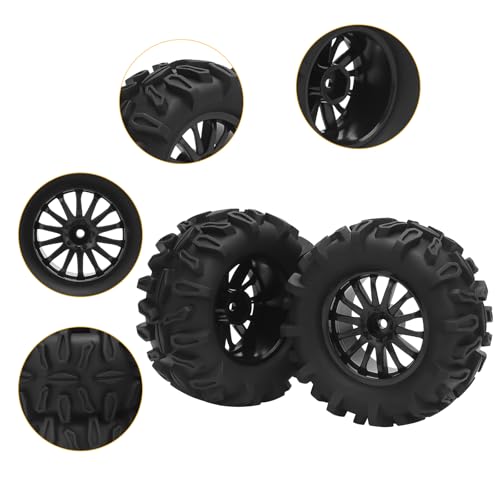 RC Car Tires and Wheels, daitoku 12mm Hex RC Truck Tires for TRAXXAS Rlaarlo 1/16 E-Revo HSP 94186 16208 16209 16210 WLtoys 144001 MJX16208 HBX94828 GRM16 1/16 RC Truck