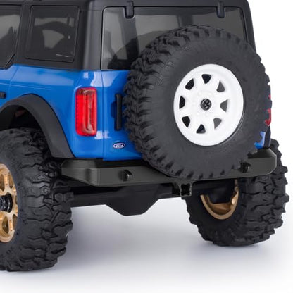 GOUPRC Aluminum Alloy RC Front & Rear Bumper for Axial SCX30 Bronco C10 1/30 RC Crawler Car Upgrade Replacement Parts - color: Black