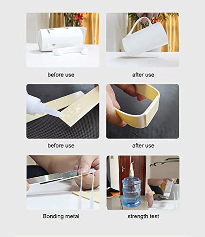 Heavy Duty Rubber Glue for Bonding Rubber and Other Materials - Instant Super Adhesive for Tire, Boots, Belt, Foam, DIY Crafts, Rubberized Speaker, Tube