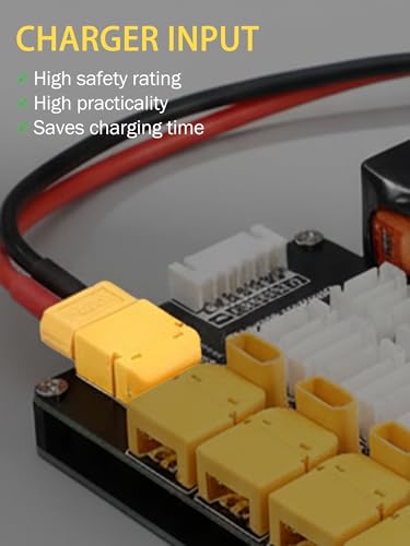 Lipo Battery Charger Board, Lithium Batteries Charging Parallel XT30 XT60 Plug, 2‑6s Balance Charger Board for Imax B6, Q6 Pro, D2 T8