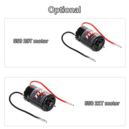 ACAGALA 550 21T Brushed Motor for 1/10 RC Trail Crawler Car HSP HPI Compatible with Wltoys Kyosho Brushed TRAXXAS TRX-4 TRX-6