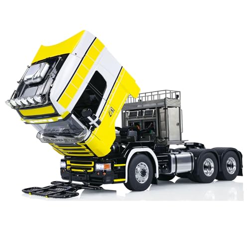 1/14 6x6 RC Tractor Truck Metal Chassis G-6181 Equipment Rack Cars Model Light Sound System Motor Servo ESC Hobby Grade Model for Adult(RTR-Edition)