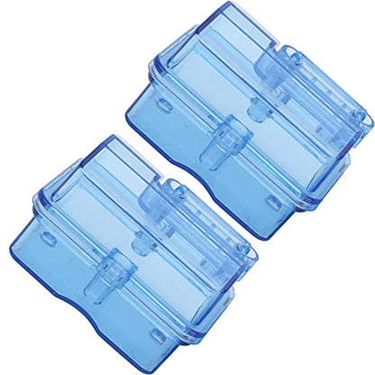 Pissente RC Receiving Box, 2Sets Transparent Blue Plastic RC Receiver Box Radio Receiver Protector Receiving Box for RC Car Boat Model Car Accessories, 2.1x1.5x1.3 in