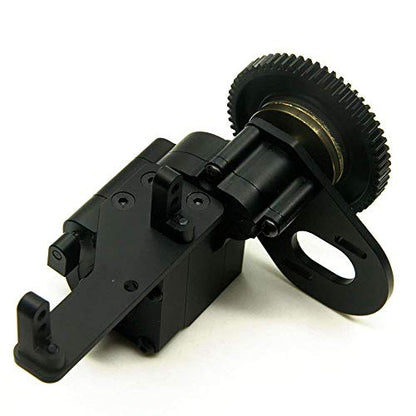 AX2 2 Aluminum Speed Transmission Case Gearbox for 1:10 Axial SCX10 Wraith Honcho RC Car Black