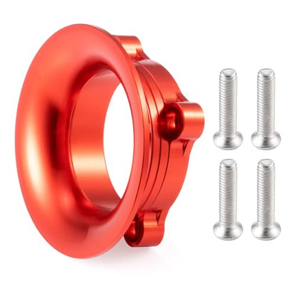 Metal Cooling Fan Cover Air Inlet Channel 25mm, Red | Upgrade Parts, For 1/10 Sakura D4, RC Road Drift Car - color: Red