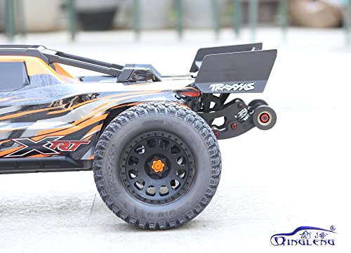 QingLeng Nylon Sturdy & Stable Wheelie Bar with Dual Spring Buffer for Traxxas 1/6 XRT Monster Truck #78086-4 - Black Wheels