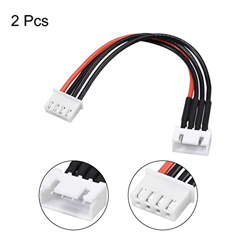 uxcell 3S Balance Plug Extension Wire 10CM 2PCS for Lipo Battery Balance Charging 22AWG