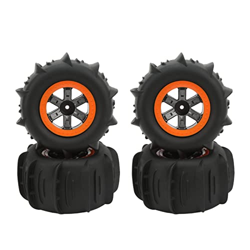 Jeanoko 1PCS RC Tires Car Beach Tires with Uneven Texture, RC Beach Wheel RC Beach Tires, Excellent Grip Stable for 1/10 RC Cars