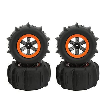 Jeanoko 1PCS RC Tires Car Beach Tires with Uneven Texture, RC Beach Wheel RC Beach Tires, Excellent Grip Stable for 1/10 RC Cars