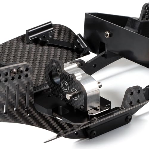 70mm Delrin Skid Plate with Adapter Plate for SCX10 II 2Low Transmission | With Axial 3 Gear Pattern, Front Link Mount Close Together, with Mounting Hardwares